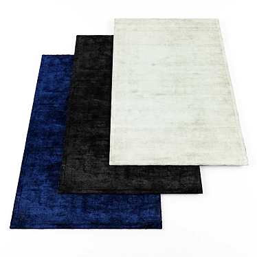 Modern Rugs Bundle - 4pcs 3D model image 1 