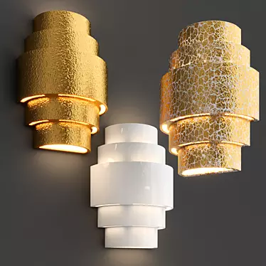 Elegant Handan Wall Light 3D model image 1 