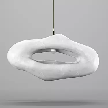 Sculptural Gypsum Chandelier - "The Lips" by Rogan Gregory 3D model image 1 