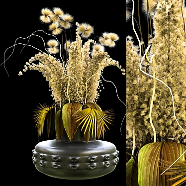 Ethereal Pampas Bouquet 3D model image 1 