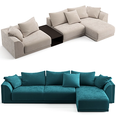 Luxurious Fendi Casa Blaze Sectional 3D model image 1 