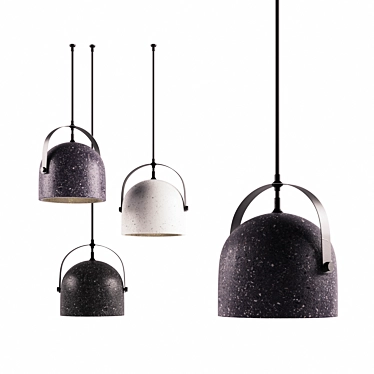 Modern Concrete Pendant Lamp 3D model image 1 