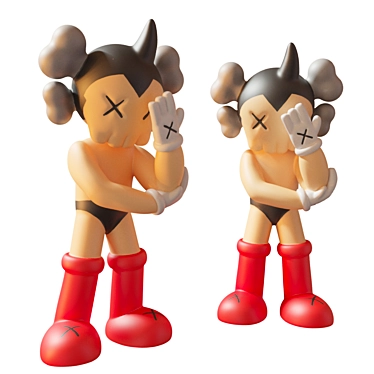 Rare KAWS Astroboy Sculpture 3D model image 1 