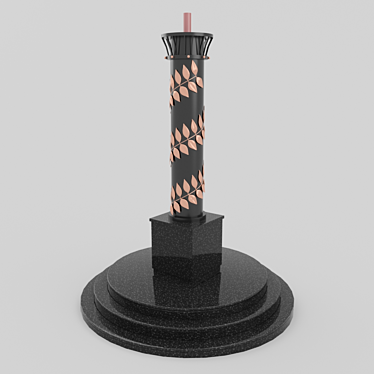 Eternal Flame Sculpture 3D model image 1 