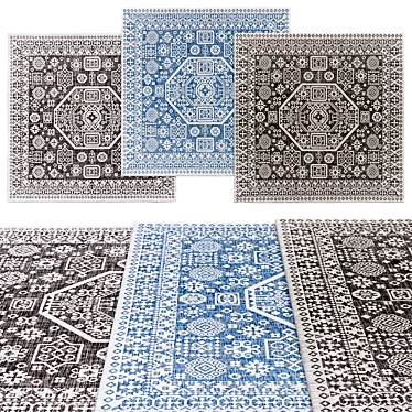 Square Rugs Collection | 3 Sizes 3D model image 1 