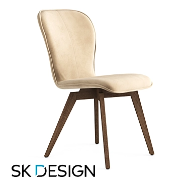 Elegant Aspen Dining Chair 3D model image 1 