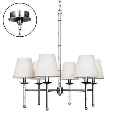 Elegant Gramercy Gwyneth Chandelier 3D model image 1 