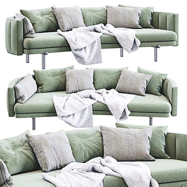 Modern Torii Sofa by Minotti - Elegant and Stylish 3D model image 1 