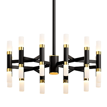 Elegant Draven LED Chandelier 3D model image 1 