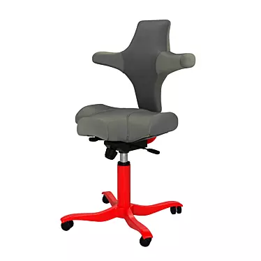 Ergonomic Capisco Chair: Modern Design & Comfort 3D model image 1 