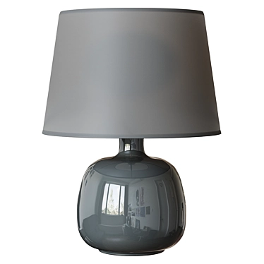 Modern Gray Table Lamp - Versatile Lighting Solution 3D model image 1 