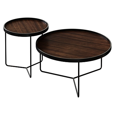 Contemporary Woodster Coffee Table 3D model image 1 