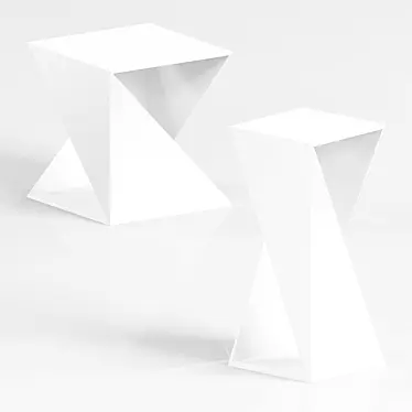 Modern Minimalist Torno Side Table 3D model image 1 