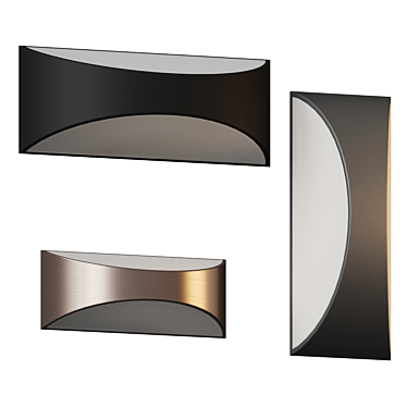 Cabo LED Wall Sconce: Stylish Illumination 3D model image 1 