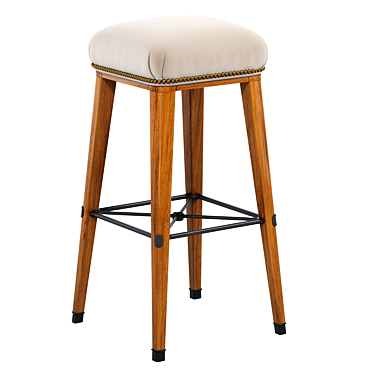 Windsor Bar Stool: Elegant Seating 3D model image 1 