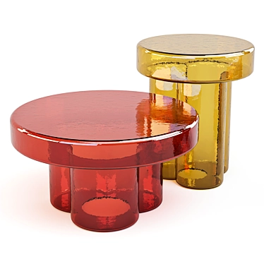 Miniforms Soda Glass Coffee Side Table 3D model image 1 