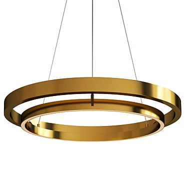 Elegant Grace Chandelier 3D model image 1 