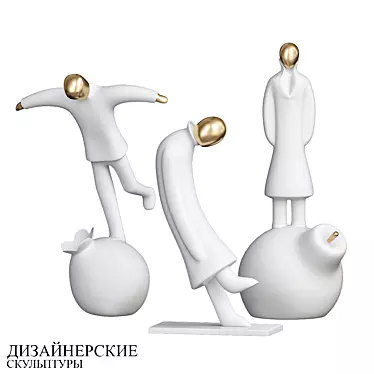 Imperiumloft Designer Statuette 3D model image 1 