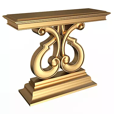 Elegant Luxury Console Table 3D model image 1 
