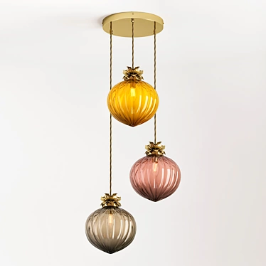 Title: Flora Cluster Pendant Light 3D model image 1 