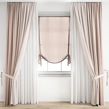 Defining Elegance: Curtain 299 3D model image 1 