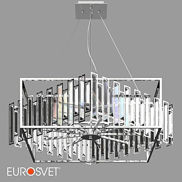 Crystal Cella Pendant Chandelier 3D model image 1 