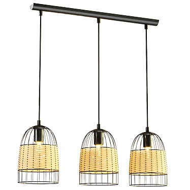 Elegant 3D Ceiling Light ANWICK 43313 3D model image 1 