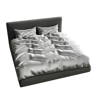 Modern Style Bed 3D model image 1 