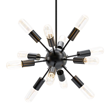 Modern Sputnik Pendant Light 3D model image 1 