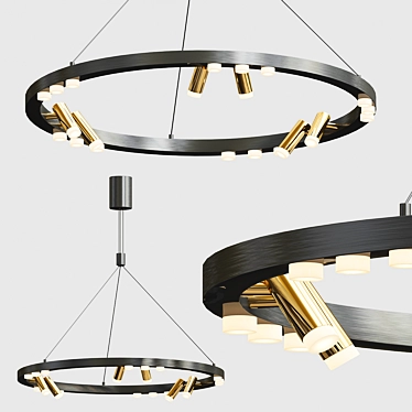 Elegant Odeon Chandelier 3D model image 1 