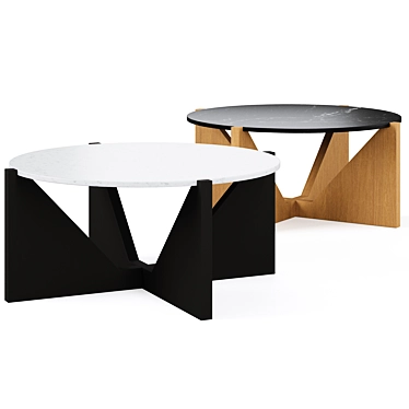 Elegant Miro Marble Coffee Table 3D model image 1 