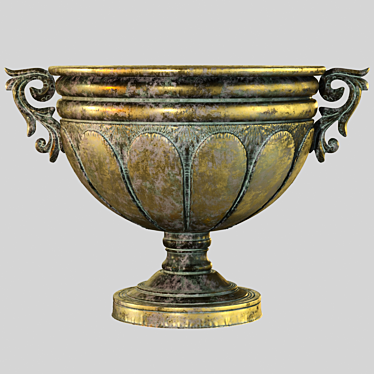 ZELENA Antique Metal Amphora 3D model image 1 