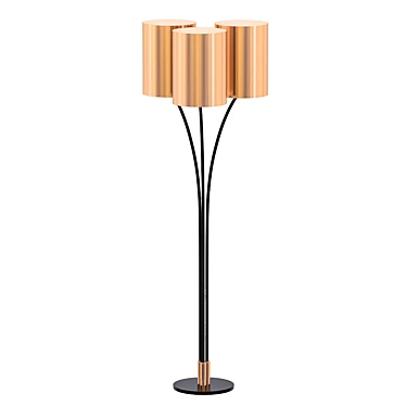 Elegant Bloom 341 Floor Lamp 3D model image 1 