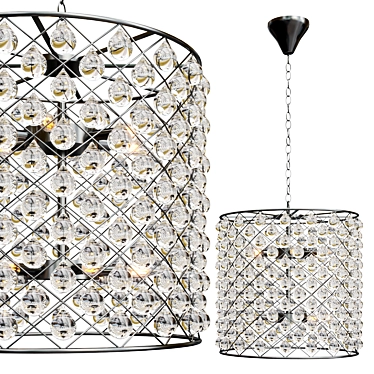 Zig Zag Large Chandelier: Modern Elegance from Timothy Oulton 3D model image 1 