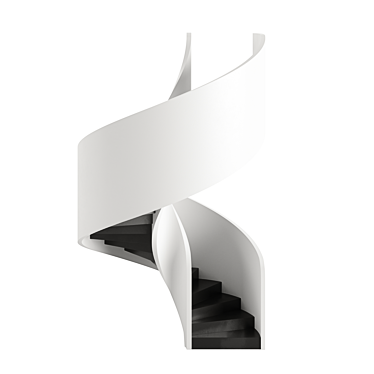 Elegant Spiral Staircase Solution 3D model image 1 