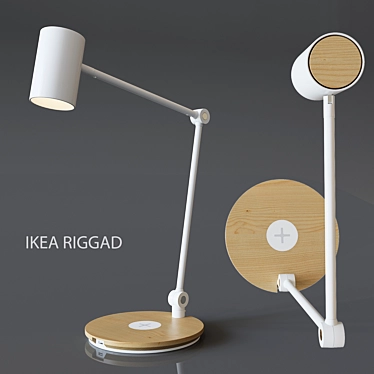 Modern LED Desk Lamp - IKEA RIGGAD 3D model image 1 
