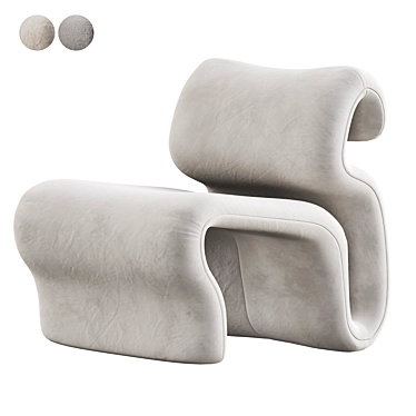 Versatile and Stylish Etcetera Easy Chair 3D model image 1 