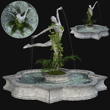 Classic 3D Fountain Design 3D model image 1 