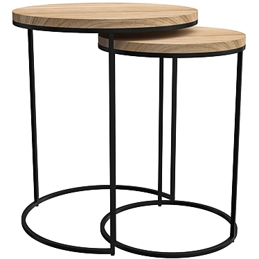 Caffeine Chic: Vova Small Coffee Table 3D model image 1 