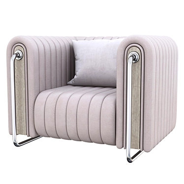 Modern Rivers Armchair | Stylish Design 3D model image 1 