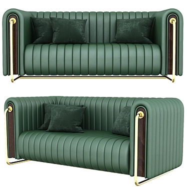 Modern Rivers Sofa: Realistic Design | 3D Model 3D model image 1 