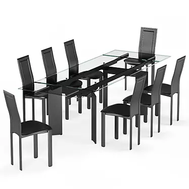 Cattelan Italia, Elan Drive dining table with Lara chairs