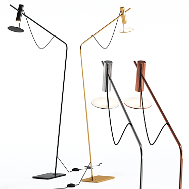 Colosseo Contemporary Floor Lamp 3D model image 1 