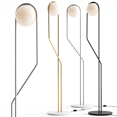 Elegant ASTREE Floor Lamp 3D model image 1 