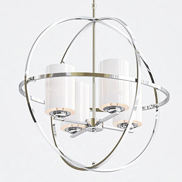 Divinare Spazio Pendant Chandelier 3D model image 1 