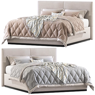 Luxury Payton Beds: Superior Comfort In Stylish Design 3D model image 1 