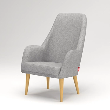 Bo-Box Armchair: Unmatched Comfort 3D model image 1 