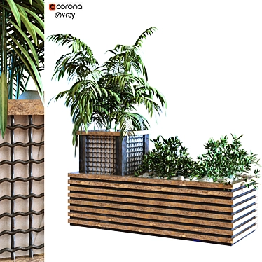 Greenery Box: 5-in-1 Plant Set 3D model image 1 