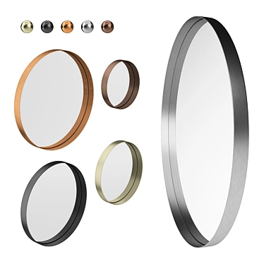 Reflective Wishes: Set of Mirrors 3D model image 1 