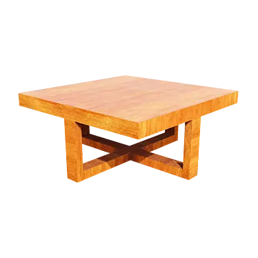Sleek Modern Coffee Table 3D model image 1 